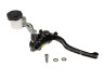 Grip set brake lever brake pump black universal left/right with separate oil reservoir thumb extra